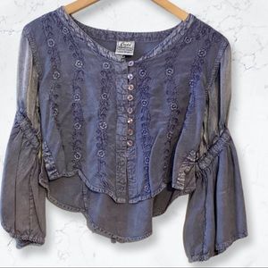 Cute Options Embroidered Crop Top